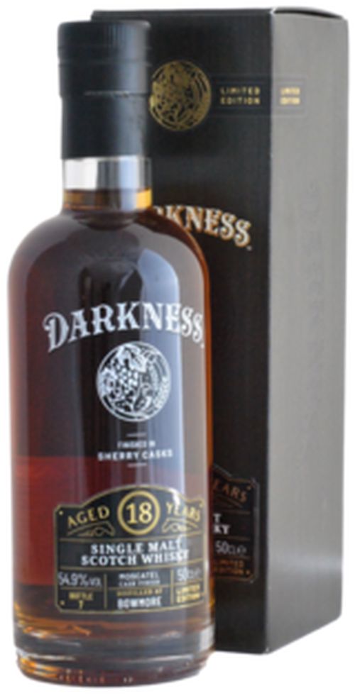 Darkness 18YO Bowmore Moscatel Cask Finish 54,9% 0,5L